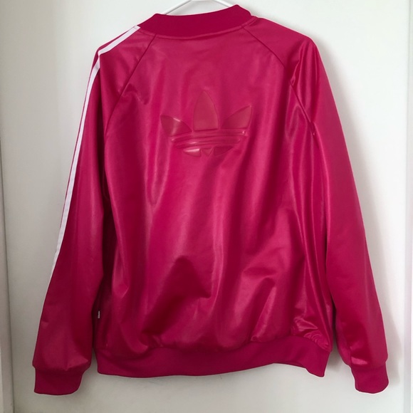 Adidas Original jacket. Fuchsia. Tone on tone adidas crest. Xlarge - Picture 3 of 3